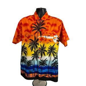 Happy Bay Men’s Hawaiian Shirt, M